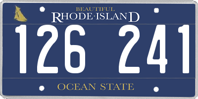 RI license plate 126241