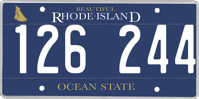 RI license plate 126244
