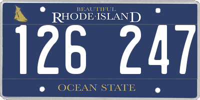 RI license plate 126247