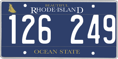 RI license plate 126249