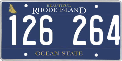 RI license plate 126264