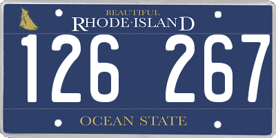 RI license plate 126267