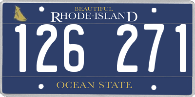 RI license plate 126271