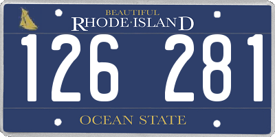 RI license plate 126281