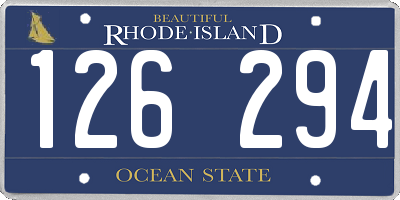 RI license plate 126294