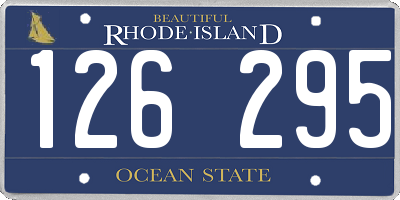 RI license plate 126295
