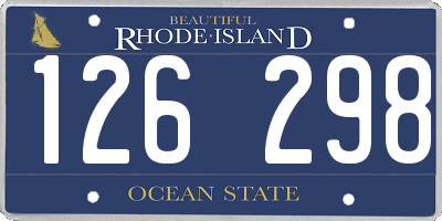 RI license plate 126298