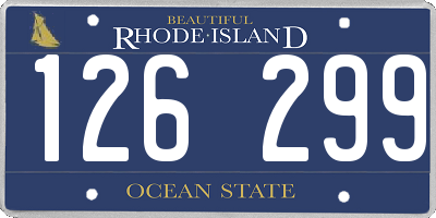 RI license plate 126299