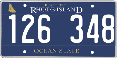 RI license plate 126348