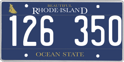 RI license plate 126350