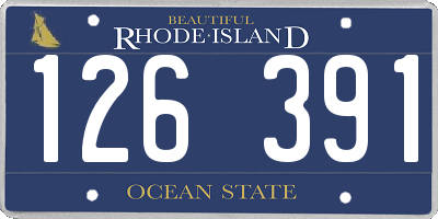 RI license plate 126391
