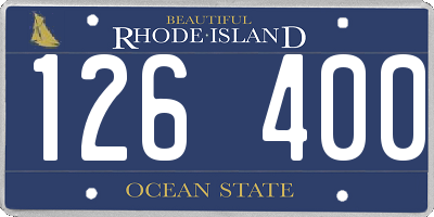 RI license plate 126400