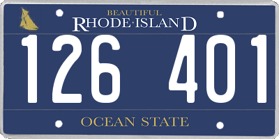 RI license plate 126401