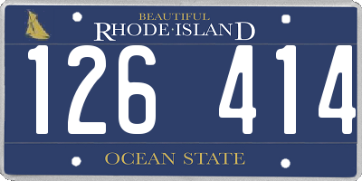 RI license plate 126414