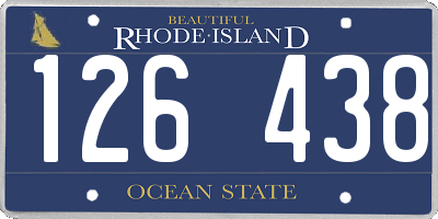 RI license plate 126438