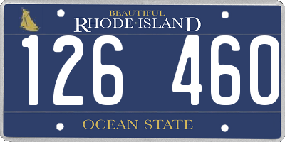 RI license plate 126460