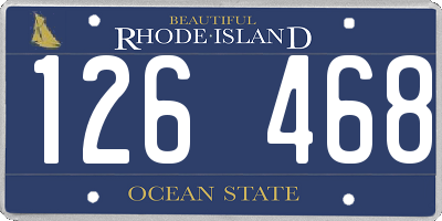 RI license plate 126468