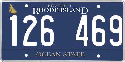 RI license plate 126469