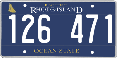 RI license plate 126471