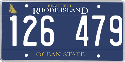 RI license plate 126479