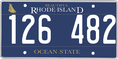 RI license plate 126482