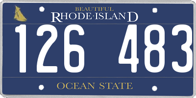RI license plate 126483