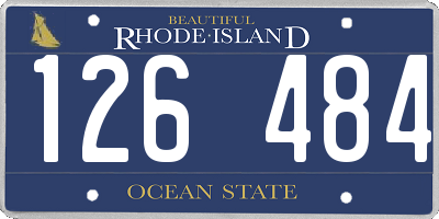 RI license plate 126484
