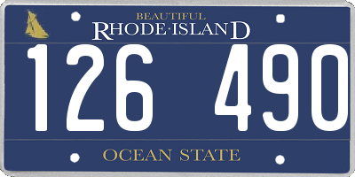 RI license plate 126490