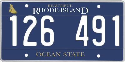 RI license plate 126491