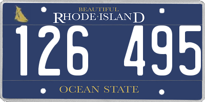 RI license plate 126495