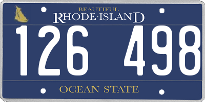 RI license plate 126498