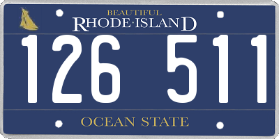 RI license plate 126511
