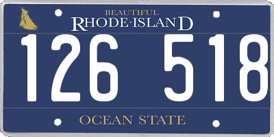 RI license plate 126518