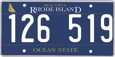RI license plate 126519