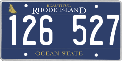 RI license plate 126527