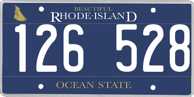 RI license plate 126528