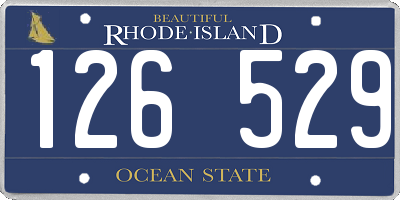 RI license plate 126529