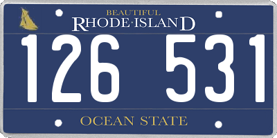 RI license plate 126531
