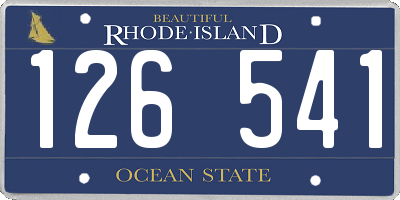 RI license plate 126541
