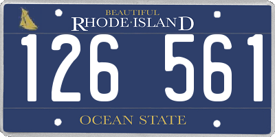 RI license plate 126561