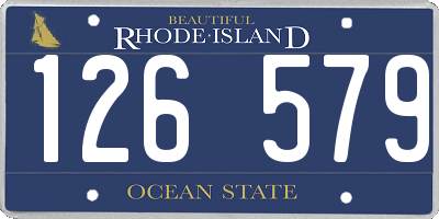 RI license plate 126579