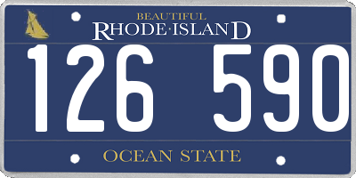 RI license plate 126590