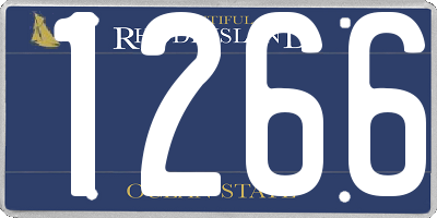 RI license plate 1266