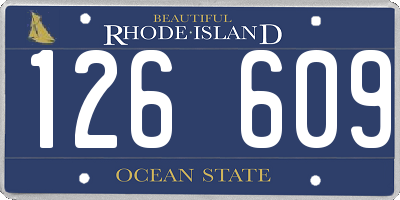 RI license plate 126609