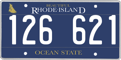 RI license plate 126621