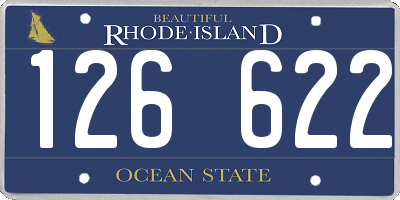 RI license plate 126622