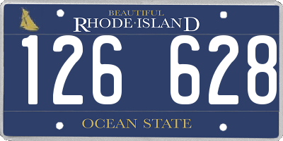 RI license plate 126628