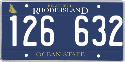 RI license plate 126632