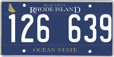 RI license plate 126639