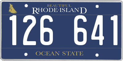 RI license plate 126641